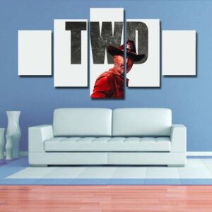 Walking Dead - Movie 5 Panel Canvas Art Wall Decor