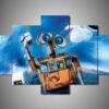 Wall-E 1 - Cartoon 5 Panel Canvas Art Wall Decor