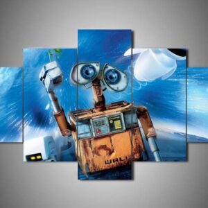 Wall-E 1 - Cartoon 5 Panel Canvas Art Wall Decor
