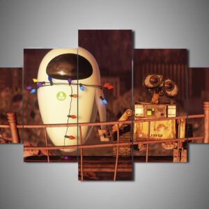 Wall-E 2 - Cartoon 5 Panel Canvas Art Wall Decor