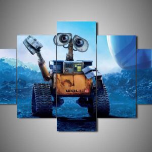 Wall-E 3 - Cartoon 5 Panel Canvas Art Wall Decor
