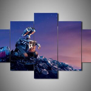 Wall-E - Cartoon 5 Panel Canvas Art Wall Decor
