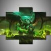 Warcraft 2 - Gaming 5 Panel Canvas Art Wall Decor
