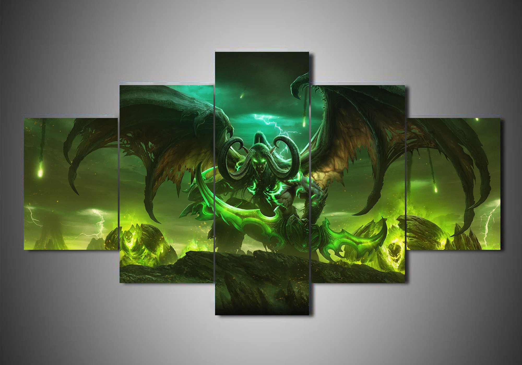 Warcraft 2 - Gaming 5 Panel Canvas Art Wall Decor Warcraft 2 - Gaming 5 Panel Canvas Art Wall Decor