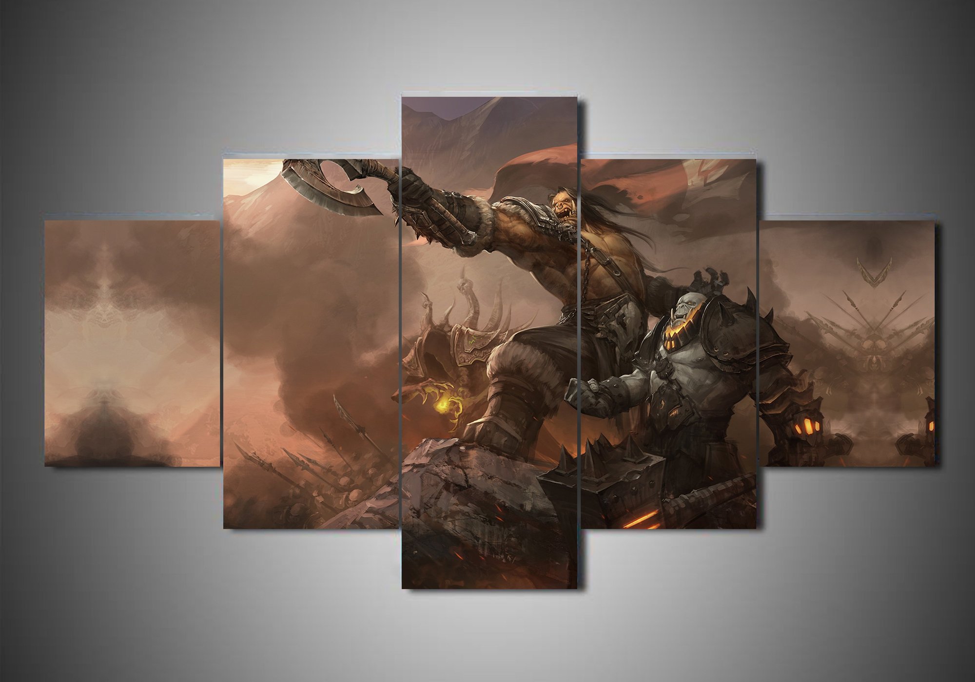 Warcraft 3 - Gaming 5 Panel Canvas Art Wall Decor Warcraft 3 - Gaming 5 Panel Canvas Art Wall Decor
