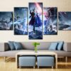 Warhammer Characters Gaming - 5 Panel Canvas Art Wall Decor