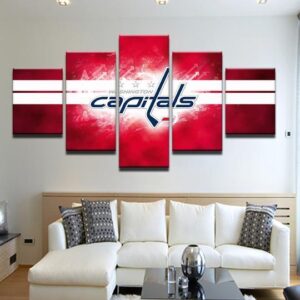 Washington Capitals 2 - Sport 5 Panel Canvas Art Wall Decor