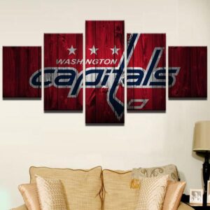 Washington Capitals Nhl Ice Hockey Sports Hd - Sport 5 Panel Canvas Art Wall Decor