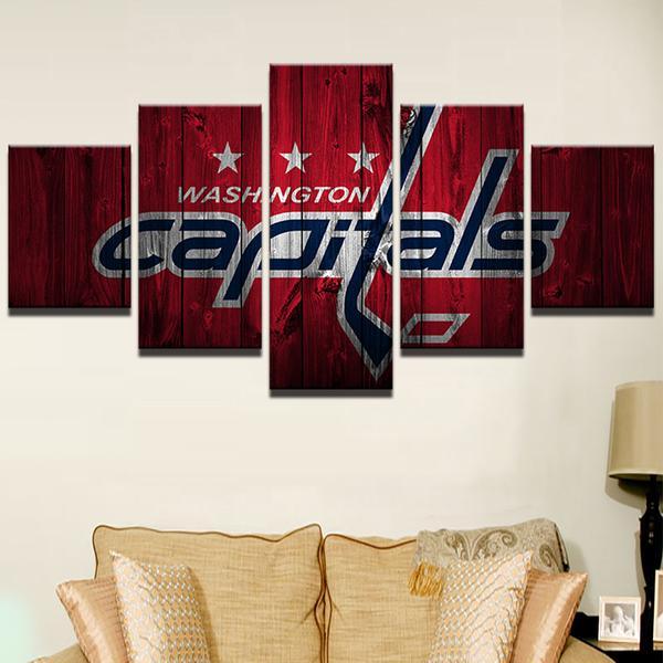 Washington Capitals Nhl Ice Hockey Sports Hd - Sport 5 Panel Canvas Art Wall Decor Washington Capitals Nhl Ice Hockey Sports Hd - Sport 5 Panel Canvas Art Wall Decor
