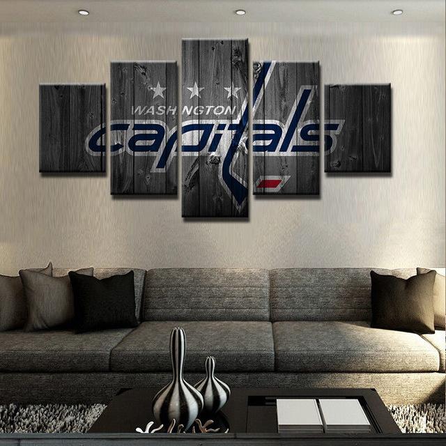 Washington Capitals Sports 1 - Sport 5 Panel Canvas Art Wall Decor Washington Capitals Sports 1 - Sport 5 Panel Canvas Art Wall Decor