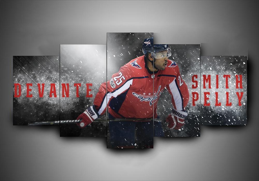 Washington Capitals - Devante Smith - Sport 5 Panel Canvas Art Wall Decor Washington Capitals - Devante Smith - Sport 5 Panel Canvas Art Wall Decor