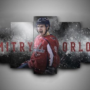 Washington Capitals - Dmitry Orlov - Sport 5 Panel Canvas Art Wall Decor