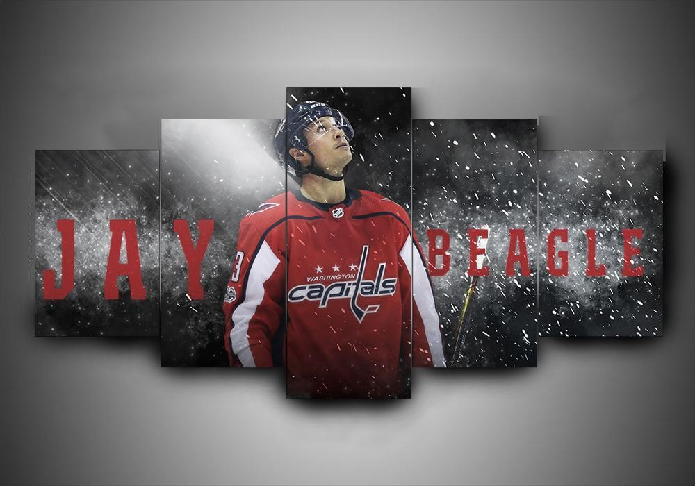 Washington Capitals - Jay Beagle - Sport 5 Panel Canvas Art Wall Decor Washington Capitals - Jay Beagle - Sport 5 Panel Canvas Art Wall Decor