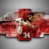 Washington Nationals 1 - Sport 5 Panel Canvas Art Wall Decor