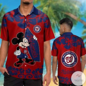 Washington Nationals Mickey Mouse Hawaiian Shirt