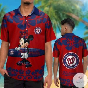 Washington Nationals Minnie Mouse Hawaiian Shirt