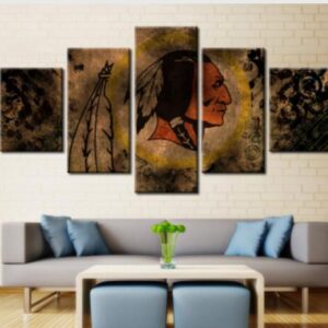 Washington Redskins 2 - Sport 5 Panel Canvas Art Wall Decor