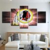 Washington Redskins 4 - Sport 5 Panel Canvas Art Wall Decor