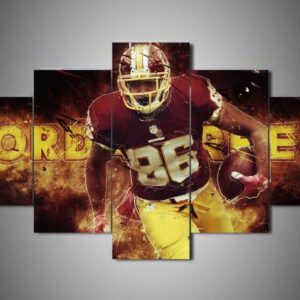 Washington Redskins - Jordan Reed - Sport 5 Panel Canvas Art Wall Decor