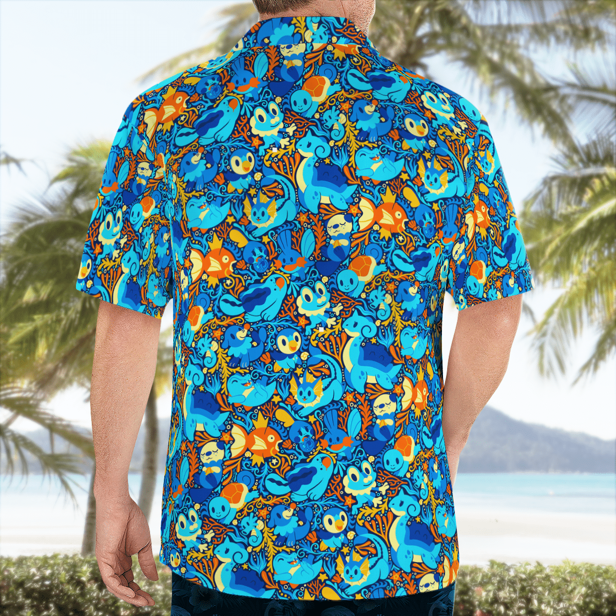 Water Pokemon Hawaiian Shirt Water Pokemon Hawaiian Shirt