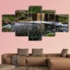 Waterfalls Along Falling Creek In Florida - Nature 5 Panel Canvas Art Wall Decor