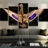 Waterfowl Wings - Animal 5 Panel Canvas Art Wall Decor