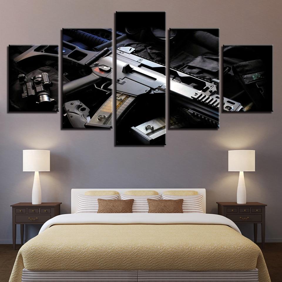 Weapon 5 - Army 5 Panel Canvas Art Wall Decor Weapon 5 - Army 5 Panel Canvas Art Wall Decor