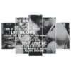 Weight Lifting Arnold Schwarzenegger Inspirational - Sport 5 Panel Canvas Art Wall Decor
