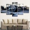 Weightlifting 01 - Sport 5 Panel Canvas Art Wall Decor
