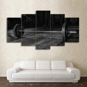 Weightlifting - Sport 5 Panel Canvas Art Wall Decor