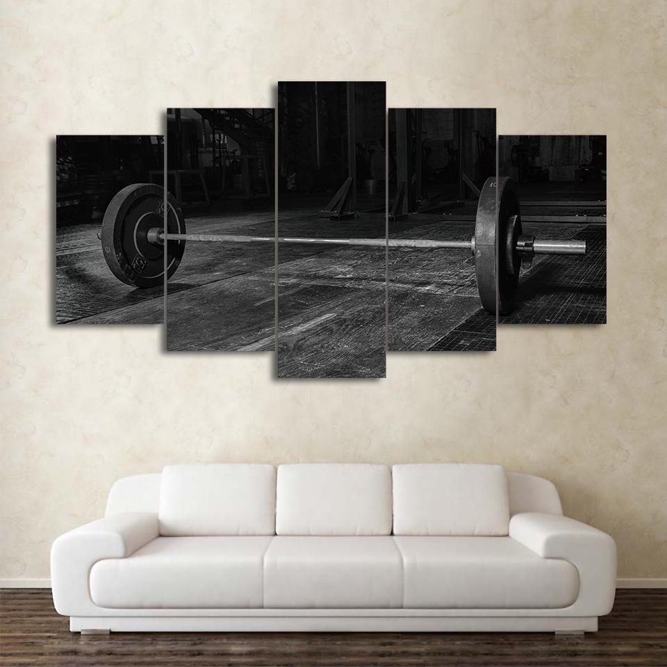 Weightlifting - Sport 5 Panel Canvas Art Wall Decor Weightlifting - Sport 5 Panel Canvas Art Wall Decor