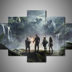Welcome To The Jungle - Movie 5 Panel Canvas Art Wall Decor