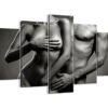 Well Shaped Body Man And Woman Beauty - Abstract 5 Panel Canvas Art Wall Decor