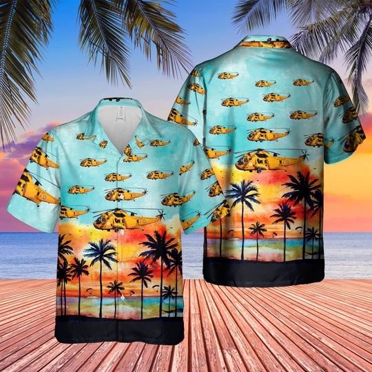 Westland Sea King Har3 Hawaiian Shirt Westland Sea King Har3 Hawaiian Shirt