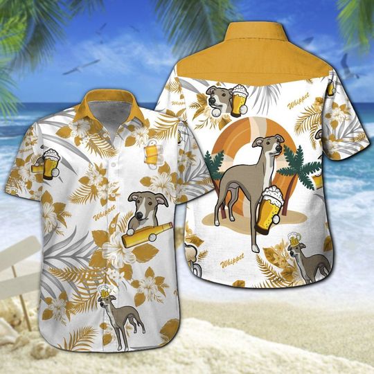 Whippet Beer Hawaiian Shirt Summer Button Up Whippet Beer Hawaiian Shirt Summer Button Up