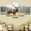 White Tailed Buck - Hunting 5 Panel Canvas Art Wall Decor