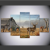 Whitetail Deer 2 - Animal 5 Panel Canvas Art Wall Decor