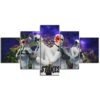 Wild Card High Stakes Fortnite Map - Gaming 5 Panel Canvas Art Wall Decor