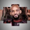 Will Smith - Famous Person 5 Panel Canvas Art Wall Decor