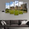 Windsor Castle Near London - Nature 5 Panel Canvas Art Wall Decor