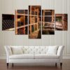 Wine #14 - Wine 5 Panel Canvas Art Wall Decor
