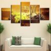Wine #27 - Wine 5 Panel Canvas Art Wall Decor