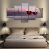 Wine Bar - Wine 5 Panel Canvas Art Wall Decor