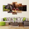 Wine Cellar Tasting - Wine 5 Panel Canvas Art Wall Decor