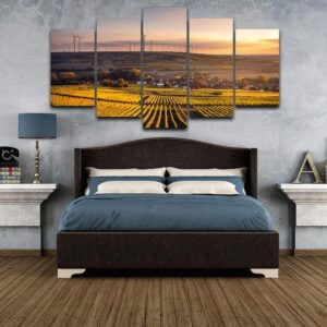 Wine Country - Nature 5 Panel Canvas Art Wall Decor