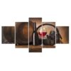 Wine Vineyard Liquor - Wine 5 Panel Canvas Art Wall Decor