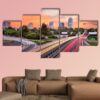 Winston Salem North Carolina - Nature 5 Panel Canvas Art Wall Decor