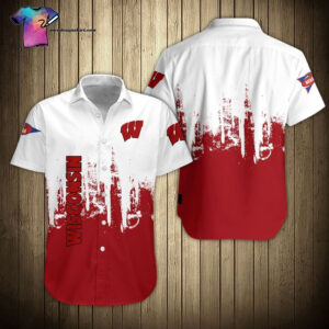 Wisconsin Badgers Football Team Hawaiian Shirt