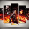 Witcher 3 Game - Gaming 5 Panel Canvas Art Wall Decor