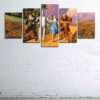 Wizard Of Oz Movie Characters Movie - 5 Panel Canvas Art Wall Decor
